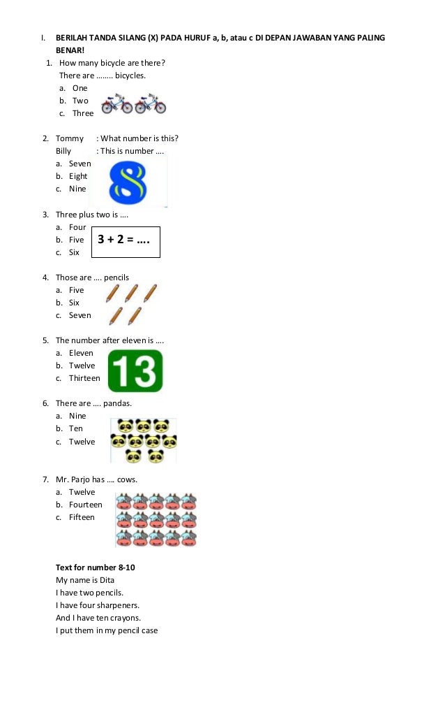 Membuka Pintu Bahasa Inggris Soal dan Kisi-Kisi Esensial untuk Kelas 3