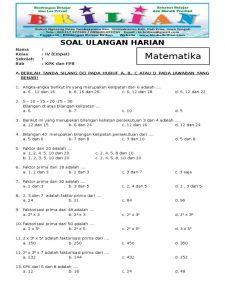 Mencari Teman Terbesar Panduan Lengkap FPB untuk Kelas 4 SD Plus
