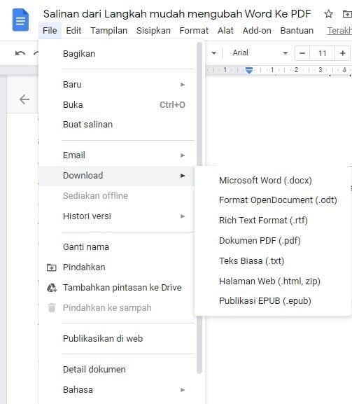 Cara Mudah Ubah Word ke PDF Lengkap Cepat - LKomBis Cara Mudah Ubah Word ke PDF Lengkap Cepat - LKomBis