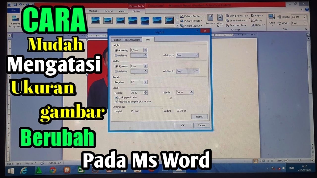 Cara Cepat Mengatur Ukuran Pada Word Agar Tidak Berubah, Dokumen Tetap Rapi Cara Cepat Mengatur Ukuran Pada Word Agar Tidak Berubah, Dokumen Tetap Rapi