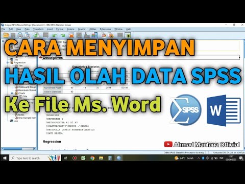 Cara Pengubahan Penyimpanan SPSS ke Word: 3 Trik Ternyata Selama Ini Salah dan Bikin File Rusak Cara Pengubahan Penyimpanan SPSS ke Word: 3 Trik Ternyata Selama Ini Salah dan Bikin File Rusak