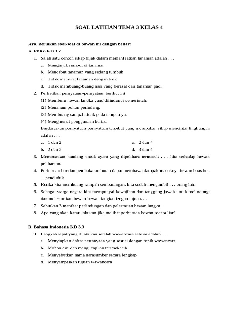 Terungkap Soal Tema 3 Subtema 3 Kelas 4 Kurikulum 2013 dari Riset Medsos Ganti Media