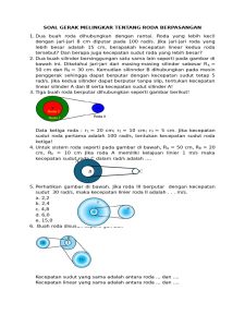 Soal Gerak Melingkar Roda Berpasangan PDF