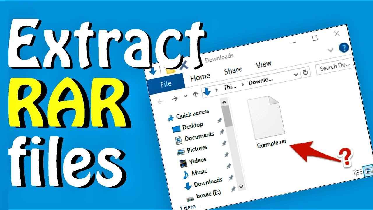 Cara Membuka File RAR di Windows 10